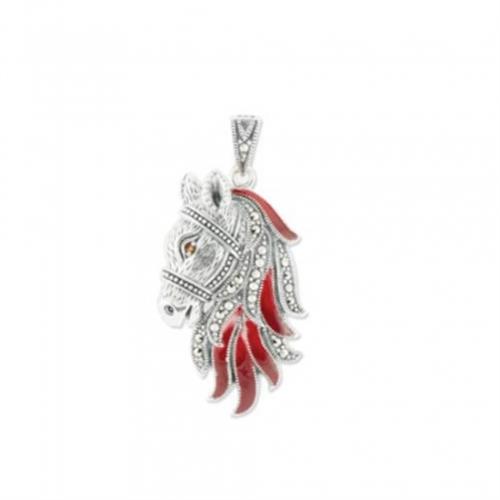 آویز نقره طرح اسب نقره نوین